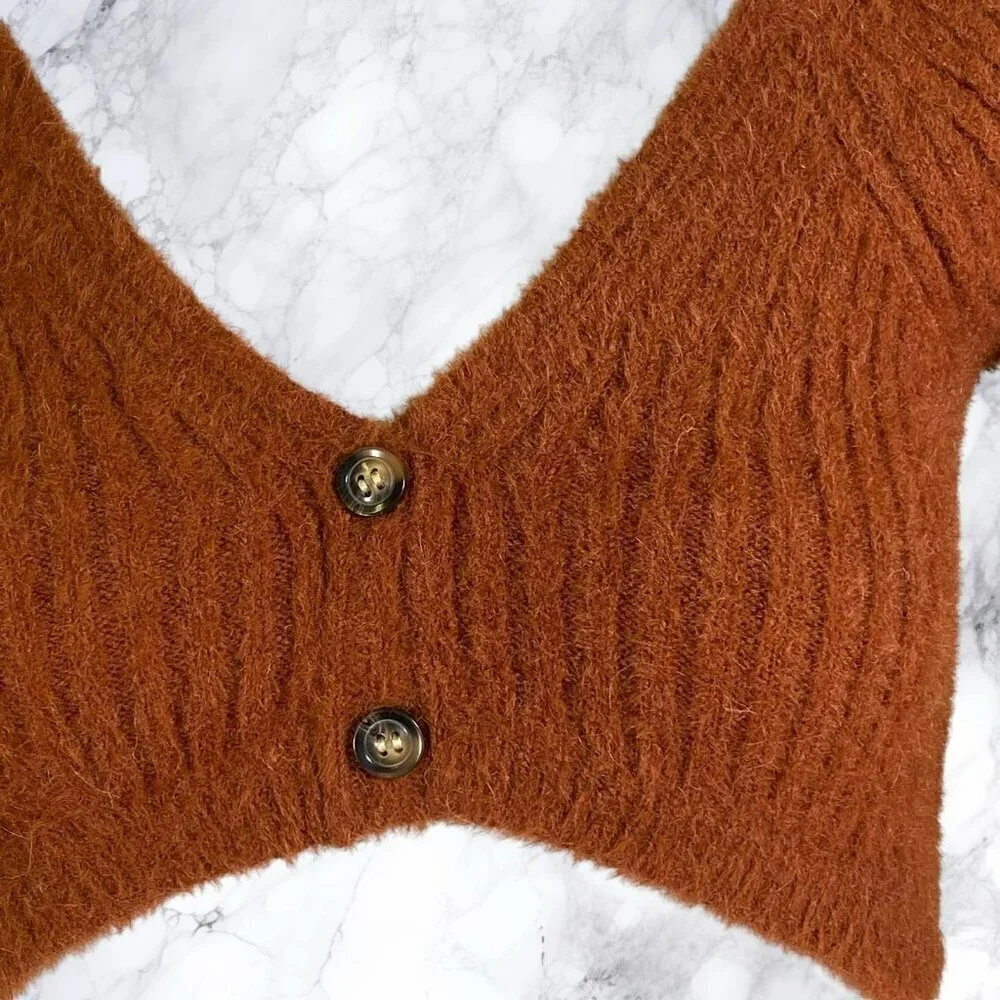 Lovers and Friends Ida Micro Cardigan - Brown